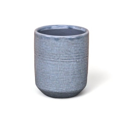 Cheung's Lavina Mosaic Pattern Gray Ceramic Pot - Medium