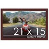PosterPalooza | Classic Modern Brown Picture Frame - UV Acrylic, Backing Board, Hanging Hardware Included - 3 of 4