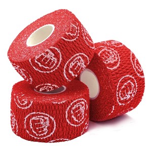 WOD Nation Bulk 24-Pack Weightlifting Hook Grip Tape, Comfortable & Stretchy Athletic Thumb Tape for Exercise (23ft/Roll)- Red - 1 of 4