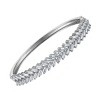 Ivy Sharpe Silver Plated Cubic Zirconia Bangle Bracelet - 3 of 3