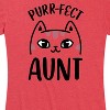 Women's - Instant Message - Purrfect Aunt Short Sleeve Graphic T-Shirt - 2 of 4