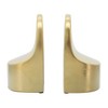 Sagebrook Home Set of 2 Ceramic Bookends - Contemporary Simple Gold Bookend Set - Book Organization - Home Office Decor - 4 of 4