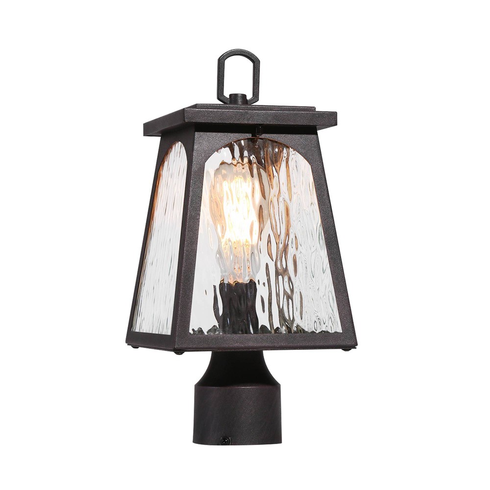 Photos - Chandelier / Lamp LNC 14.6" Cage Farmhouse Iron Outdoor Wall Light Matte Black: Weather-Resi