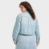 Women's Cropped Trucker Jacket - Universal Thread™ Light Wash - 2 of 3