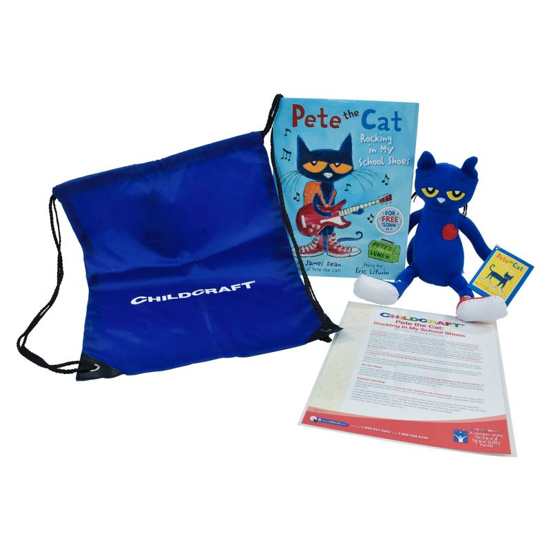 Childcraft Pete the Cat: Rocking in My School Shoes Literacy Bag, Book, and Plush, 1 of 5