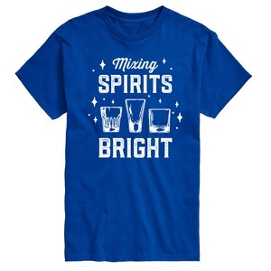 Men's - Instant Message - Christmas Mixing Spirits Bright Short Sleeve Graphic T-Shirt - 1 of 4