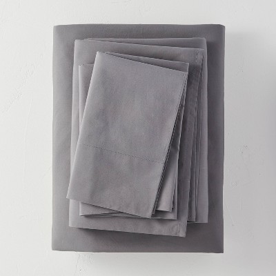 Washed Supima Percale Solid Sheet Set - Casaluna™