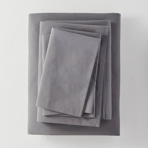 Washed Supima Percale Solid Sheet Set - Casaluna™ - image 1 of 4