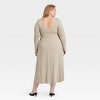 Women's Long Sleeve Knit Ballet Maxi Dress - A New Day™ - image 2 of 3