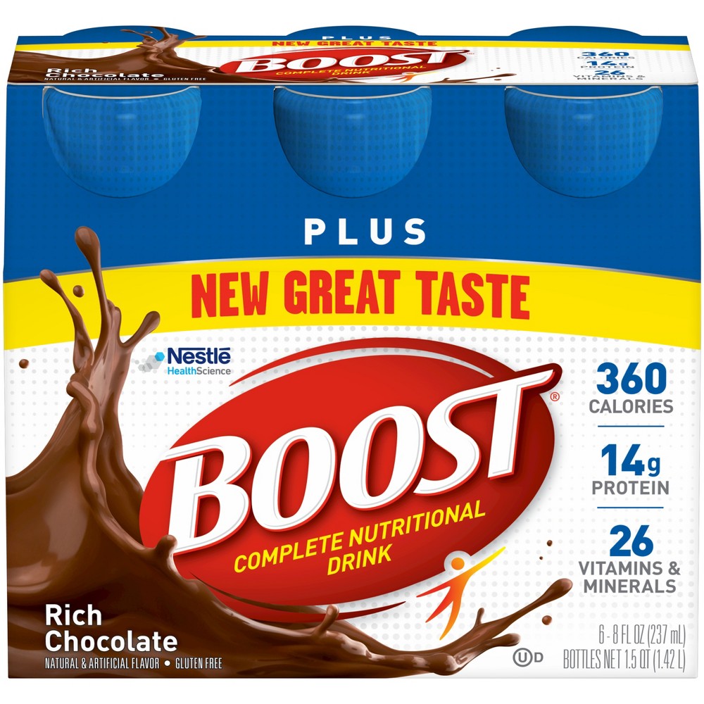 UPC 041679932667 product image for Boost Plus Complete Nutritional Rich Chocolate Drink - 6 Count | upcitemdb.com