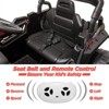 12V Kids Ride On Car Truck w/Parent Remote Control, Spring Suspension, LED Lights, Open Doors, Safety Belt, AUX Port, Music, Spring Suspension - 3 of 4