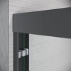 NicBex Shower Door 56-60"W x 57"H Semi Frameless Double Sliding Glass Tub Door with 1/4" (6mm) Clear Tempered Glass - 2 of 4