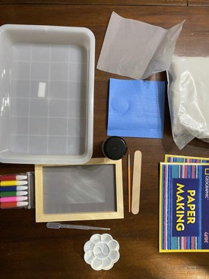 Mini Paper Making Kit for Card Making — Wooden Deckle Papermaking Kits And  Supplie