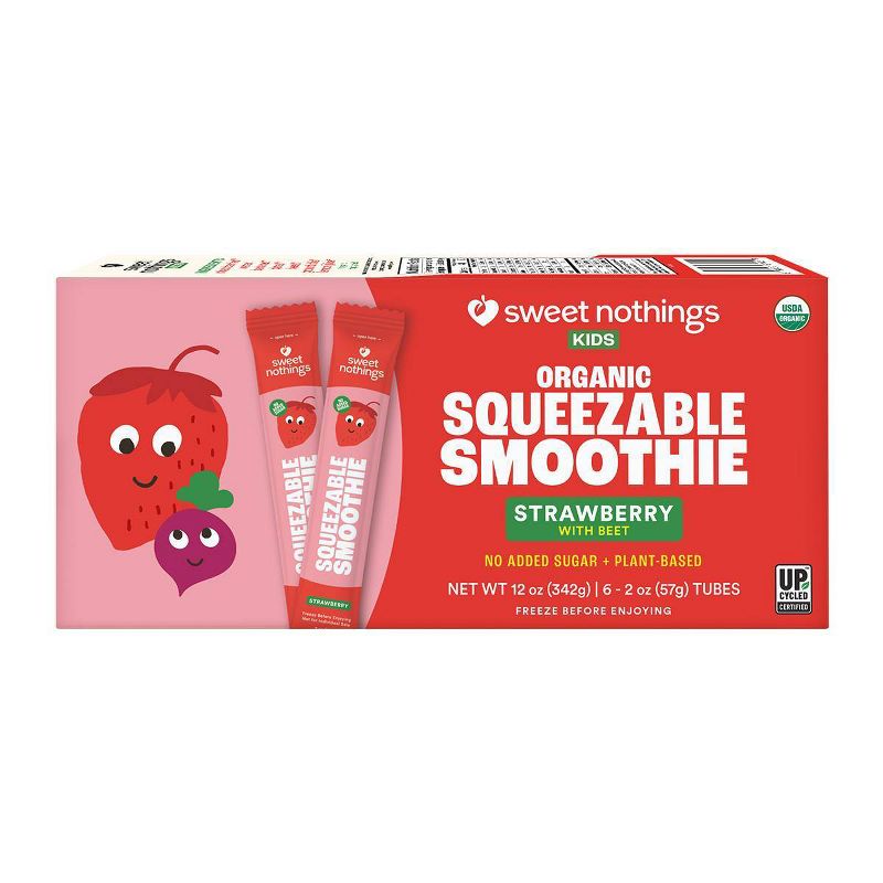 Sweet Nothings Strawberry Beet Kids&#39; Frozen Squeezable Smoothies - 6ct/12 fl oz, 3 of 9