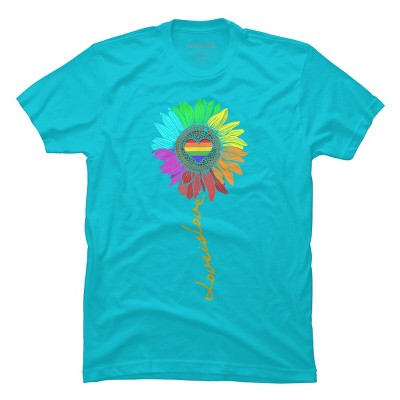 Adult Design By Humans Love Is Love Daisy Rainbow Pride By KangThien T-Shirt