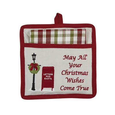 Park Designs Flurry Snowman Pocket Potholder Set