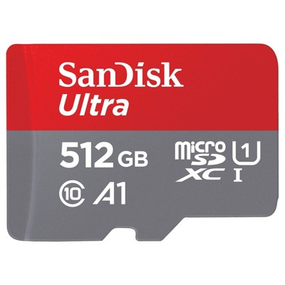 SanDisk 512 GB MicroSDXC Ultra 150MB Card Only – Extended Capacity SD