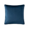 Velvet Pillow w/Piping , Premium Feather Filled & Zipper - 3 of 4