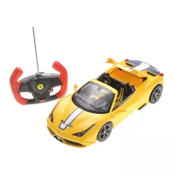 Ready! Set! Go! Link 1:14 RC Ferrari 458 Speciale A Radio Remote Control Sports Car - Yellow