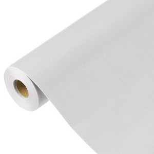 Unique Bargains Wallpaper, Peel and Stick Wallpaper Contact Paper Solid Color Vinyl Self-Adhesive Wall Paper Decorative Grey 590" x 15.7" - 1 of 4
