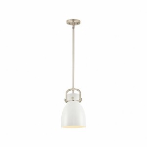 Newton Bell - 1 Light Pendant In Industrial Style-11.75 Inches Tall and 8 Inches Wide - 1 of 1