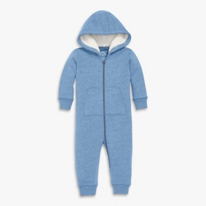Primary Baby Teddy Fleece-Lined Zip Romper - 1 of 2