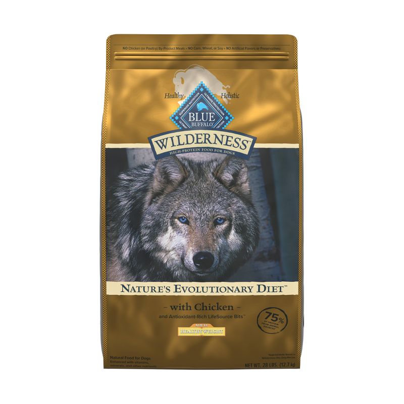 Blue Buffalo Healthy Weight Adult Dry Dog Food with Chicken Flavor - 28lbs, 1 of 9