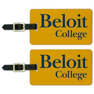 Beloit College Secondary Logo Luggage ID Tags Suitcase CarryOn Cards  Set of 2 - 1 of 4