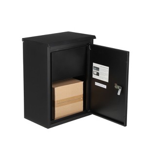 COZONY Large Package Delivery Box, Galvanized Steel Parcel Drop Box with Code Lock for Porch and Curbside - 1 of 4