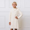 Hope & Henry Girls' Split Neck Turtleneck Cable Sweater Dress, Toddler - 4 of 4