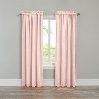 BrylaneHome BH Studio Velvet Rod-Pocket Panel