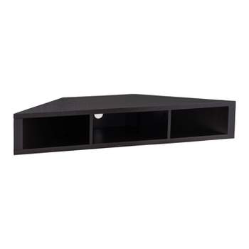 Tybo Open Shelves Corner Floating Console TV Stand for TVs up to 50" - HOMES: Inside + Out