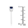 Slickblue Sleek 1.8ct CZ Classic Statement Ring, Cushion Cut Center & Trillion Accents, Multiple Color Option, Sizes 5-10 - 4 of 4