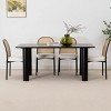 Modern 67" Rectangle Dining Table,Solid Wood Dining Room Table for 6 with Wood Legs for Dining Room,Kitchen,Farmhouse - Maison Boucle - 4 of 4