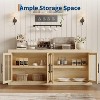 GustoWave Kitchen Sideboard Buffet, Wood Storage Cabinet with Doors - 3 of 4