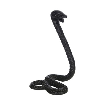 Sagebrook Home 10" Metal Snake Sculpture - Decorative Aluminum Statue for Creative Contemporary