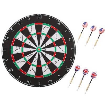 Toy Time Kids' Magnetic Roll-up Dart Board And Bullseye Game With