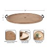 Kate and Laurel Bruillet Wood Ottoman Tray - 2 of 4