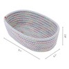REGALWOVEN Odorless Cotton Rope Handcrafted Compact Multiple Use Open Storage Bins 3 Packs - 3 of 4