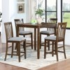 NicBex 5 Piece Square Dining Table Set with 4 Upholstered Chairs for 4,Counter Height Kitchen Table Set for Kitchen/Apartment - 2 of 4