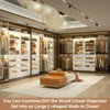 Aheaplus Closet System with 8 Drawers, Walk-in Wardrobe Organizer with 4 Hanging Rods - 3 of 4
