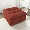 DOMETOUR Lazy Floor Sofa,Modern armless and backless sofa chair,Comfy Accent Bean Bag Couch,suitable for living room bedroom office-Orange - 2 of 4