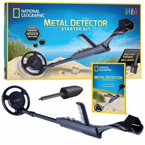 Metal Detector for Kids - Kid Metal Detector Junior 7.4 Inch Waterproof  Search Coil Junior Metal Detector LCD 24 Inch to 35 Inch Adjustable Stem