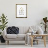 Stupell Industries Hello Sunshine with Daisies Gold Framed Floater Canvas Wall Art - 2 of 4
