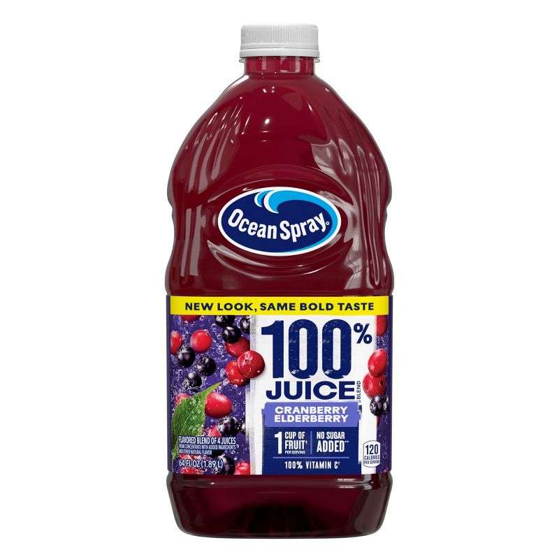 Ocean Spray Cranberry Elderberry Juice Drink - 64 fl oz Bottle, 1 of 7