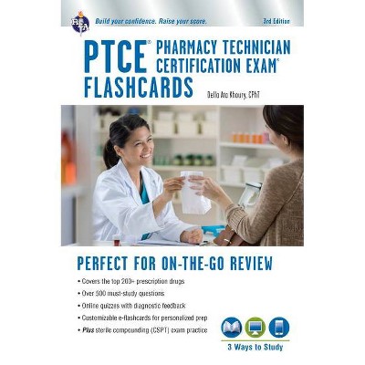 Ptce - Pharmacy Technician Certification Exam Flashcard Ed. Book + Online 3rd. Edition - (Flash Card Books) 3rd Edition by  Della Ata Khoury
