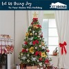 Joiedomi 6FT Prelit Christmas Tree with Decoration Kit, Large Artificial Xmas Tree for Christmas Holiday Indoor Outdoor Decorations - 4 of 4