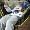 Syemin Patio Swings Outsunny Patio Hammock Chair with Stand, Outdoor Hammock Swing Hanging Lounge Chair with Headrest, Gray, 66.9"*43.3"*59.1" - 4 of 4