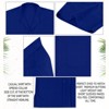 HAPPY BAY Men's Short Sleeve Button Down Casual Camp Summer Shirt Beach Shirts Business Solid Shirts for Men Vacation Shirts with Pocket - 4 of 4