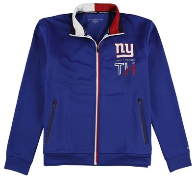 Tommy Hilfiger Mens New York Giants Track Jacket Sweatshirt